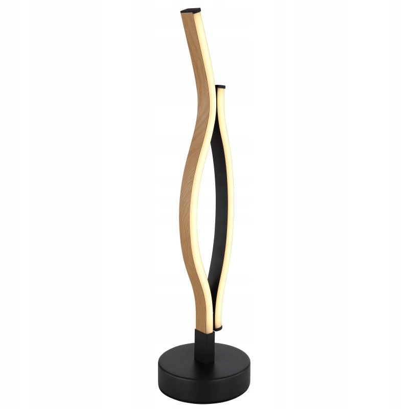 Led stolová lampa Geronimo 12W 3000K moderná čierna matná