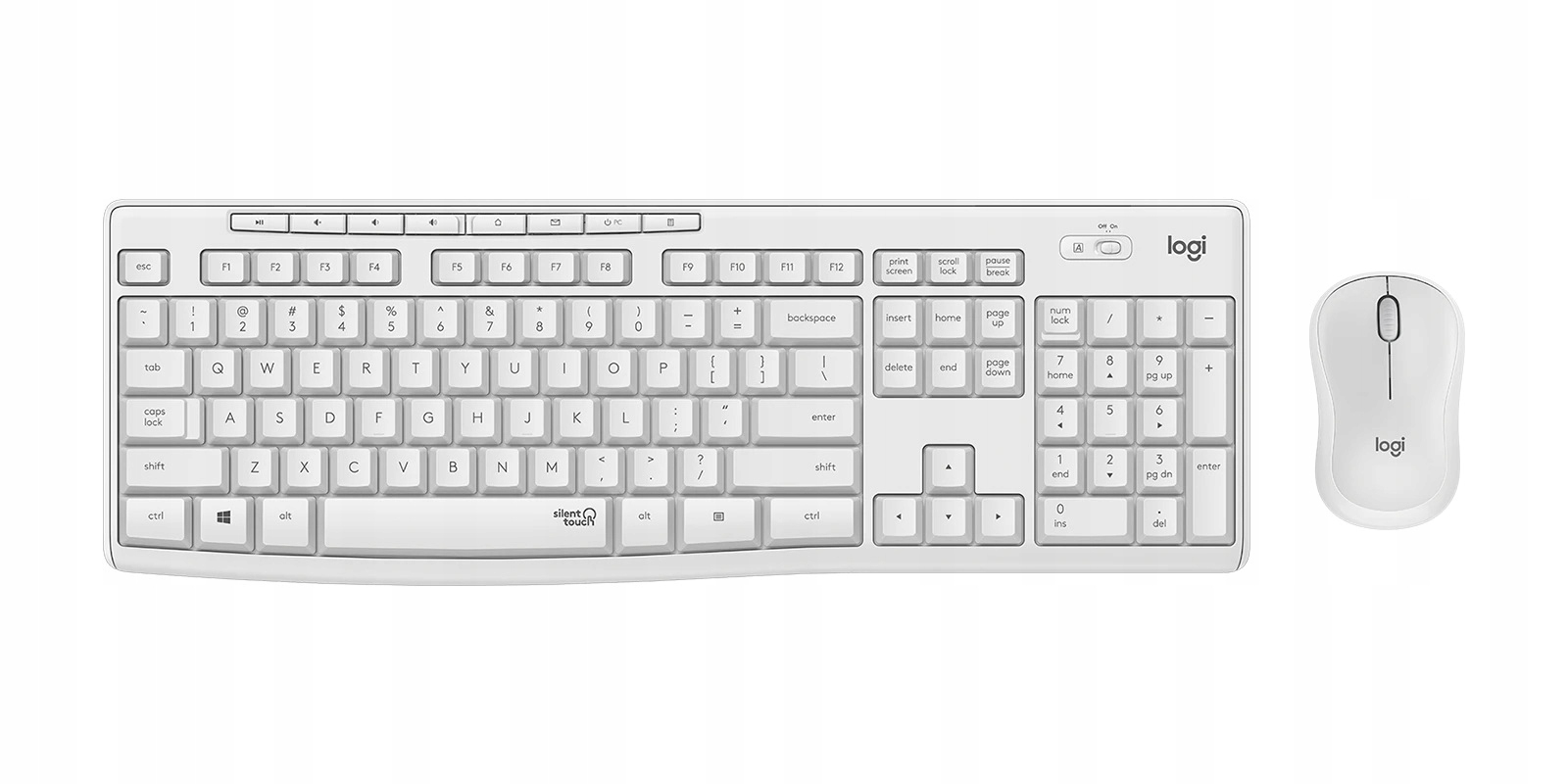 bezdrôtový set Logitech MK295, White Us Intl
