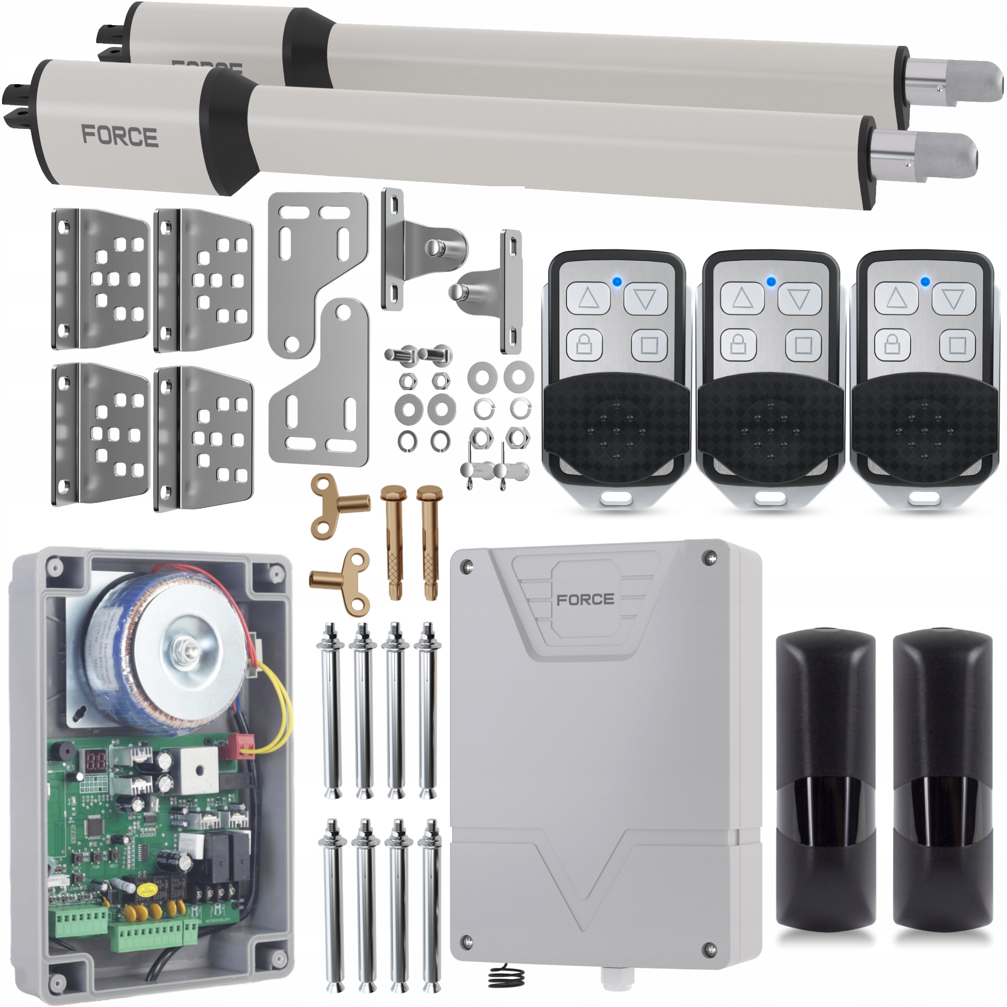 Zestaw do bramy skrzydłowej Force SW300LS Wyłączniki Magnetyczne 2x3m 600kg