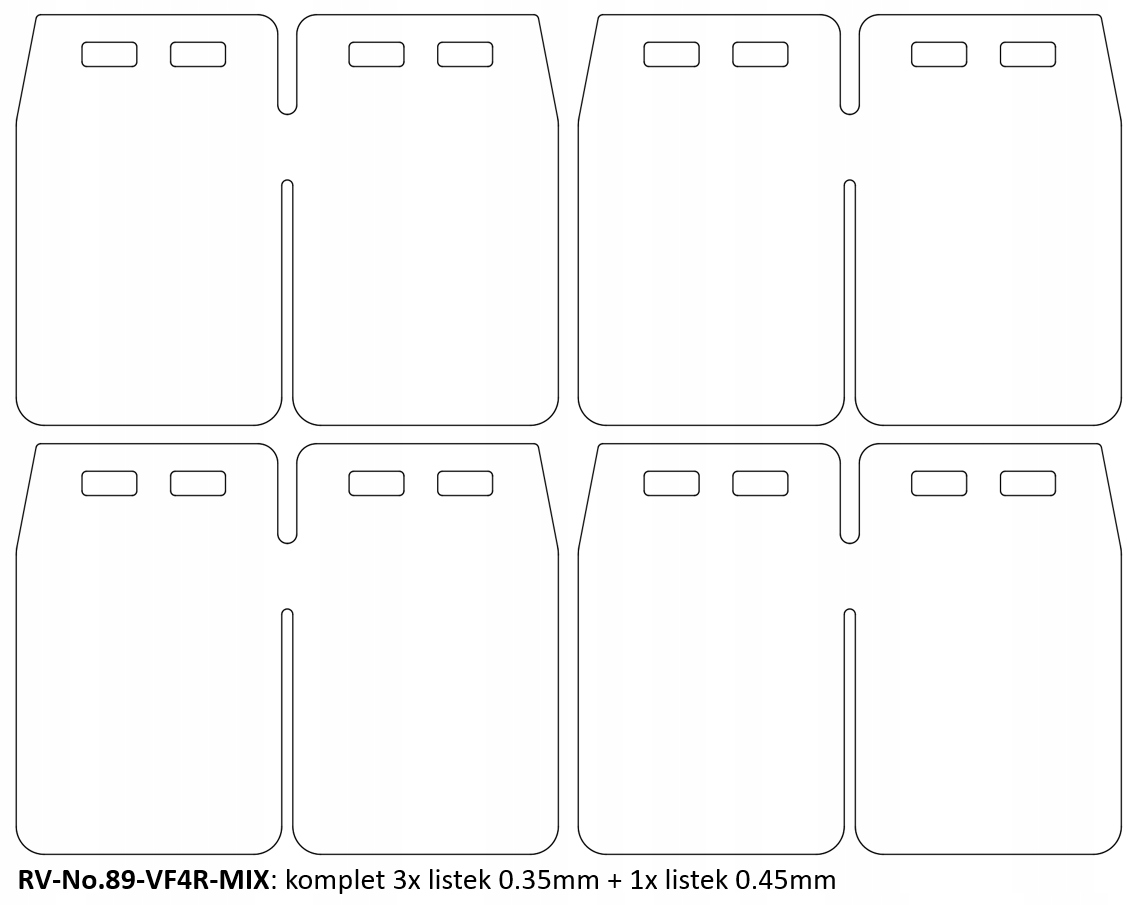 RV-No.89-VF4R-MIX - KTM SX/EXC / XC лист діафрагми клапана V-FORCE 4