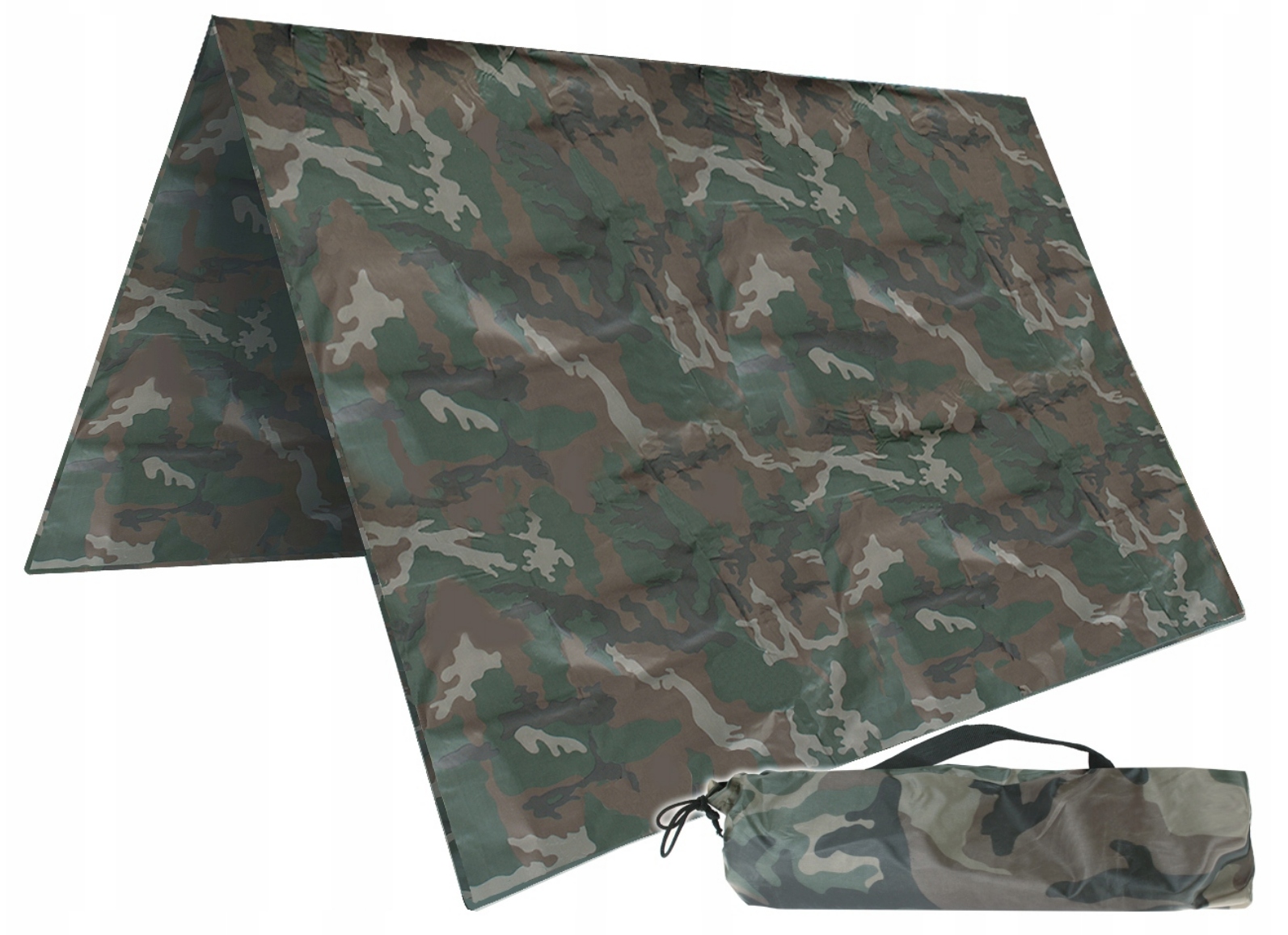 Płachta Plandeka Biwakowa Mfh Tent Tarp Polowy 200x300cm 360g Moro Woodland