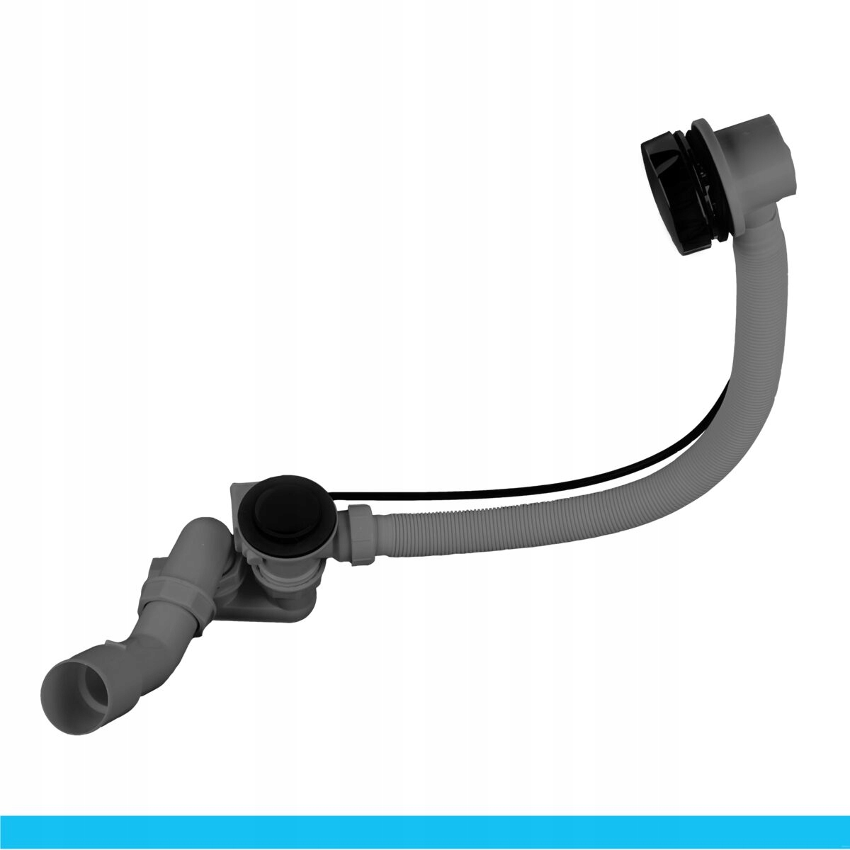 Syfon wanny automat GL7001B czarny GERMANLINE Stan opakowania oryginalne