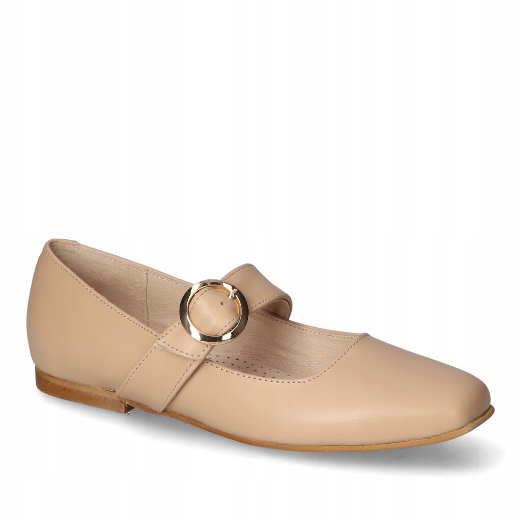 Dámské kožené polobotky Baleríny Flisella Béžová 37