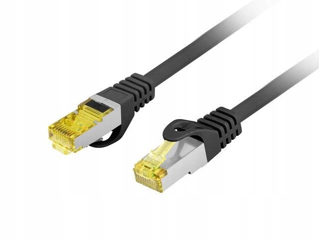 Patchcord Lanberg S/ftp kat.6A 5m Lszh Cu fluke passed czarny
