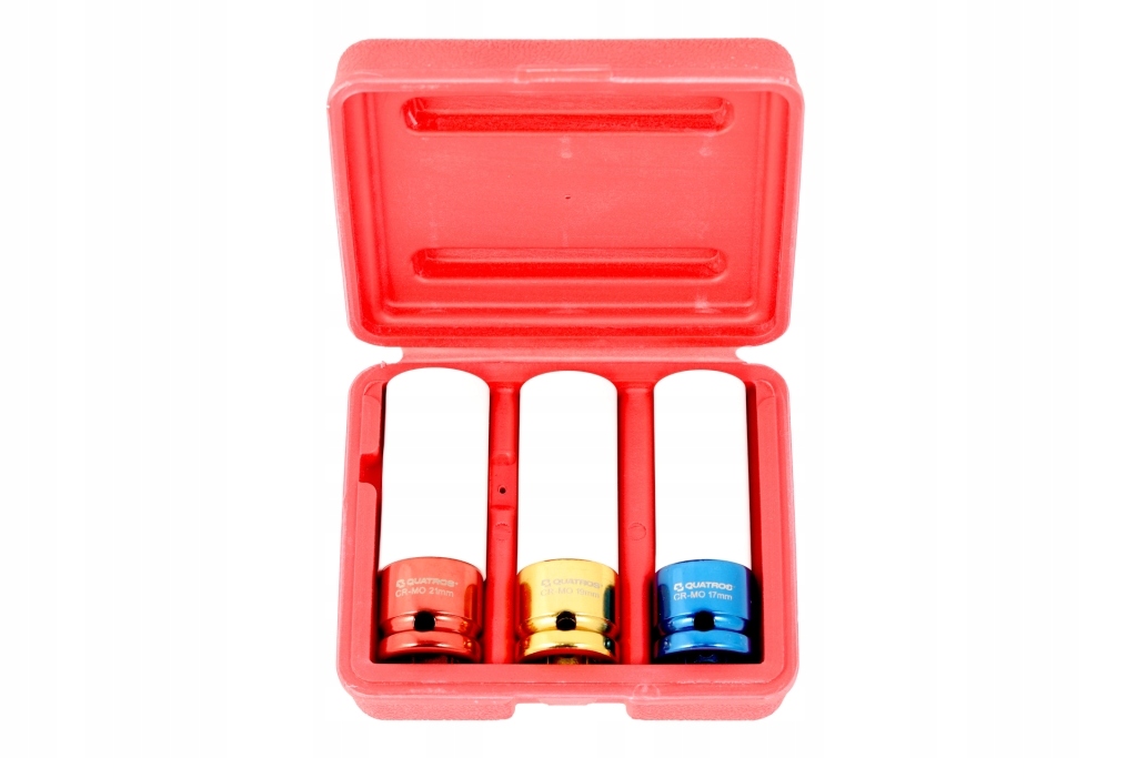 Zestaw 3szt. nasadek do felg Alu 1/2" 17, 19, 21mm