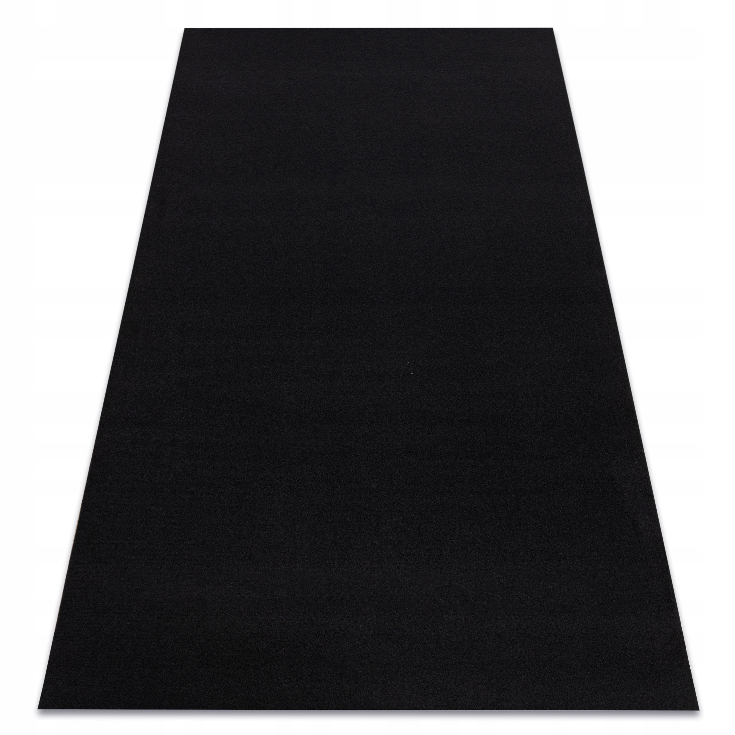 ANTYPOŚLIZGOWY DYWAN GŁADKI JEDNOLITY RUMBA 120x150 cm czarny @160935