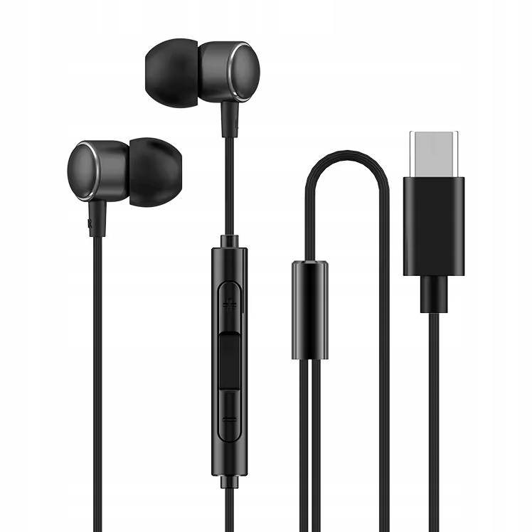 Fejhallgató mikrofonnal fekete 2.0 dokkolható Usb-c sport kényelmes