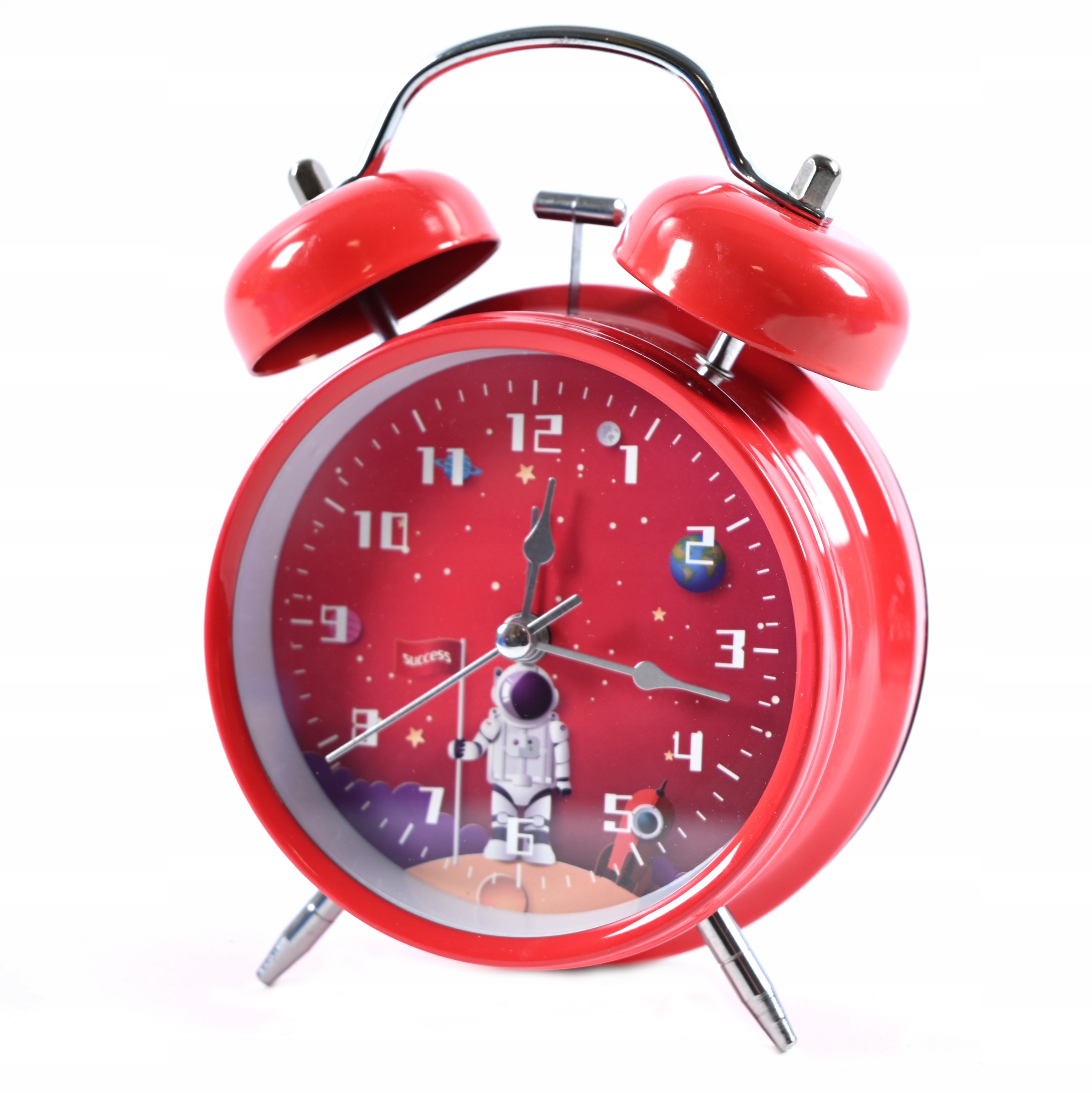 KOSMICZNY BUDZIK DLA DZIECI ZEGAR GŁOŚNY ALARM KOSMOS RÓŻNE KOLORY