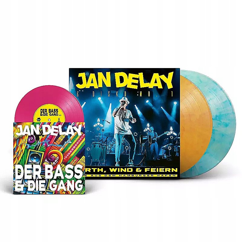 2LP/SP Jan Delay: Earth, Wind & Feiern Live Aus Dem Hamburger Hafen Blue Ma