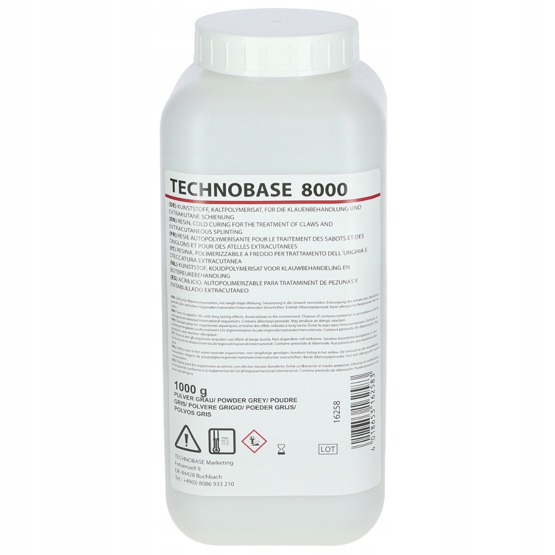 Prášek na lepidlo pro ošetření racic Technobase 1 kg