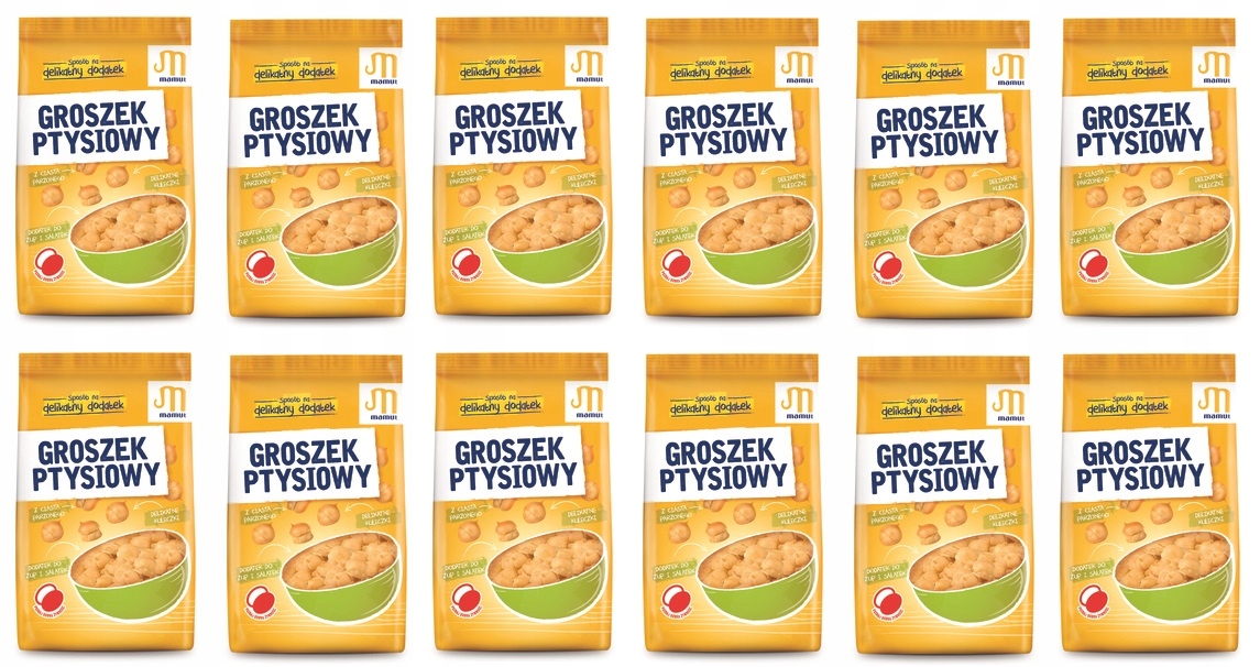 Levně 12 x 80 g Mamut Ptyšíkový hrášek Karton