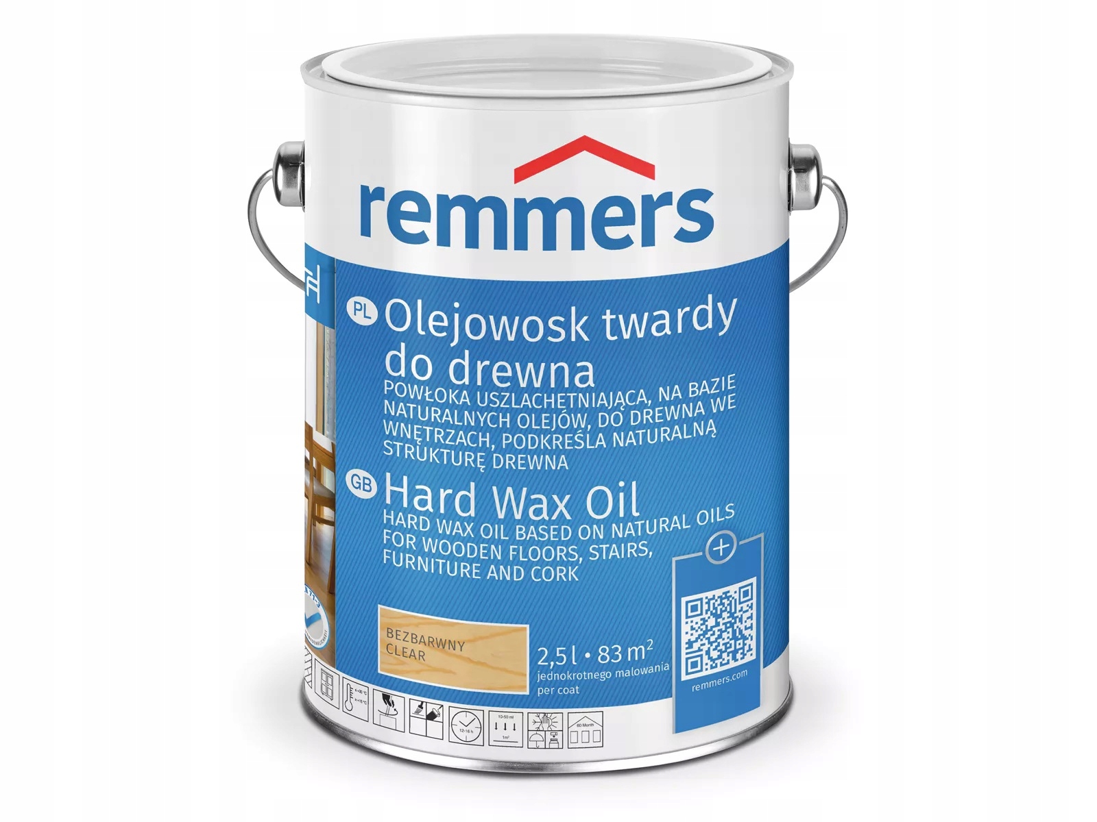 Remmers olejowosk twardy do drewna bezbarwny 2,5 L Hard Wax Oil
