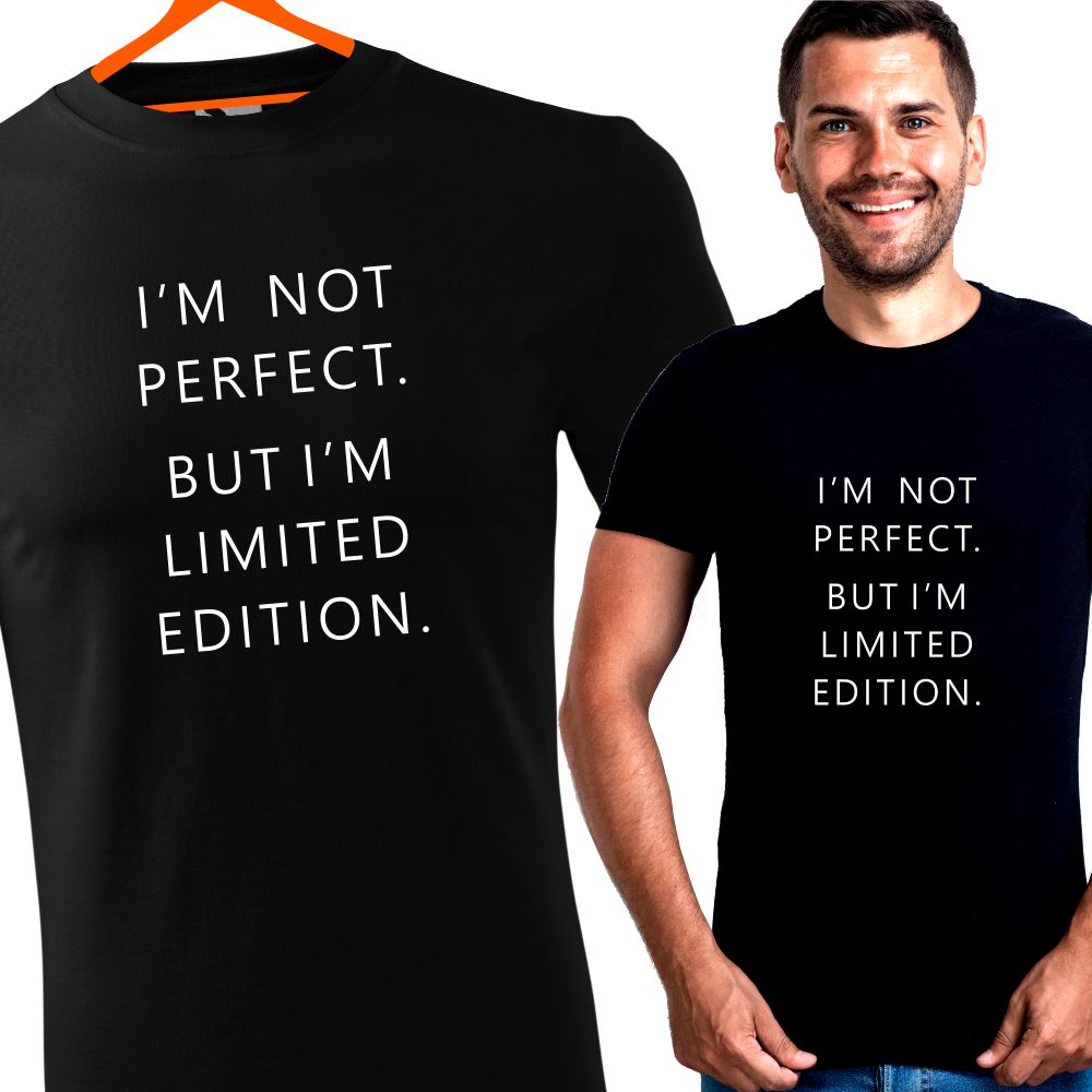 

Męska Koszulka Not Perfect Idealna Na Prezent