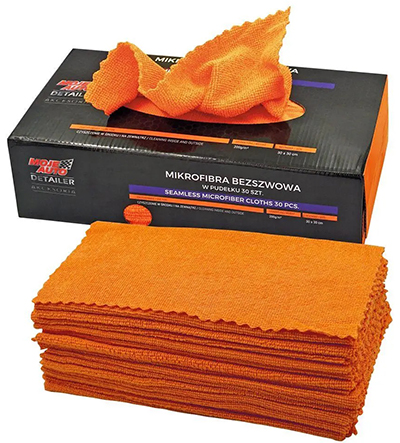DETAILER Bezszwowa mikrofibra 30szt 30x30cm