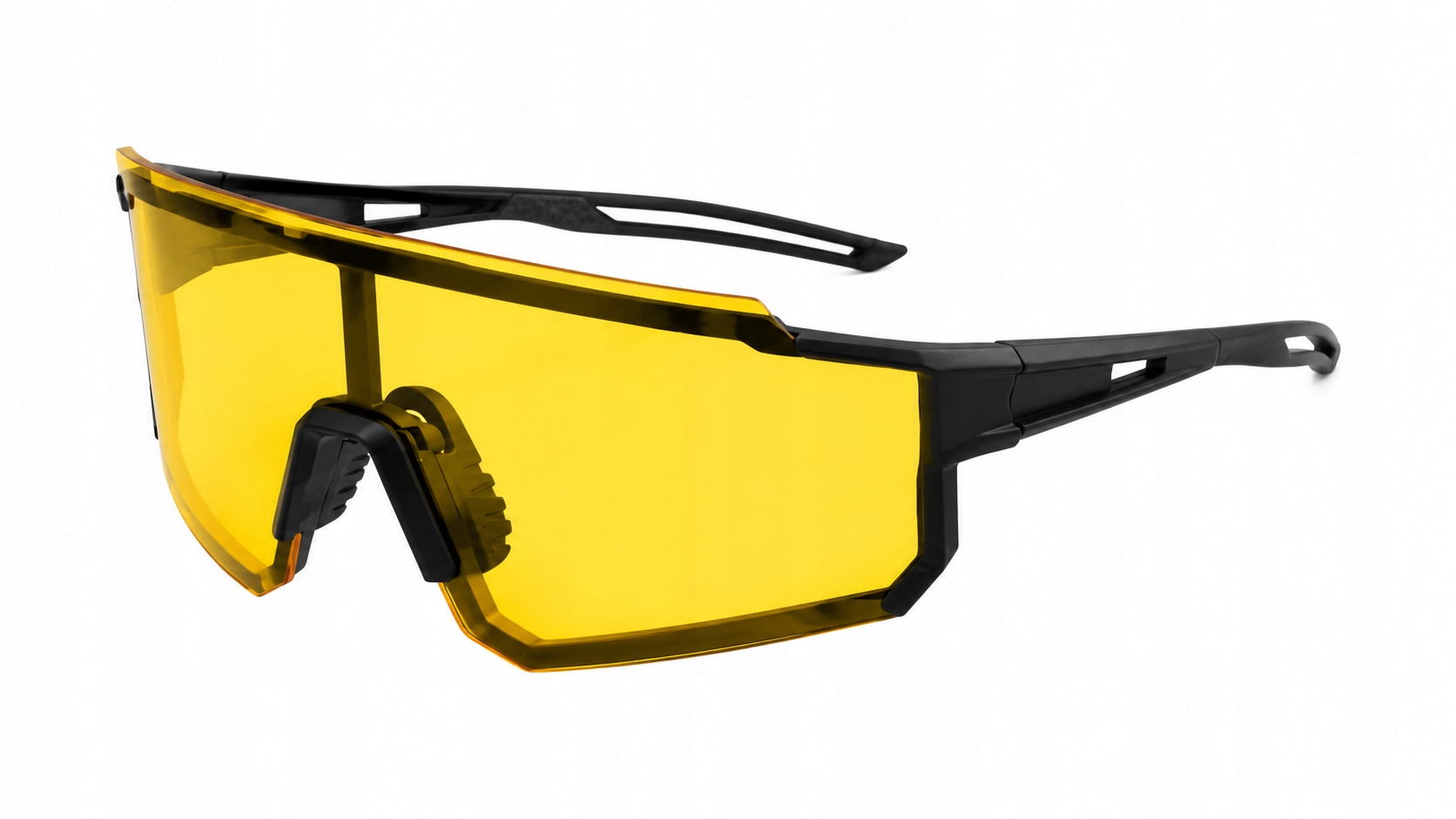 Okulary Sportowe Suoso 3763 CAT2 UV400 Żółte Rowerowe