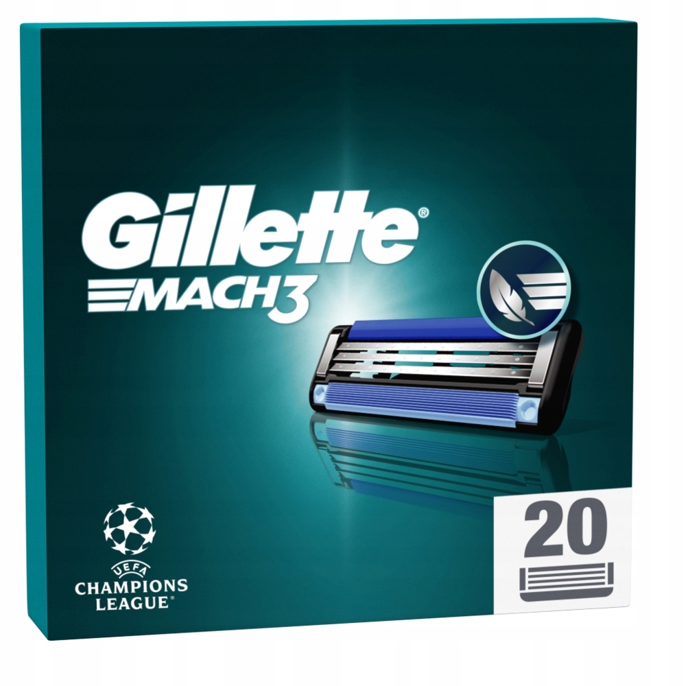 20x Ostrza Gillette Mach3 Oryginalne Do Maszynki Golarki Do Golenia