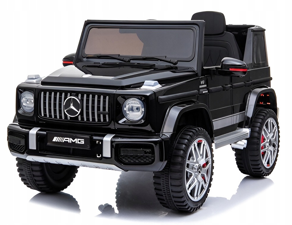 Auto na akumulator Mercedes AMG G63 dziecko pilot skóra samochód EVA czarny