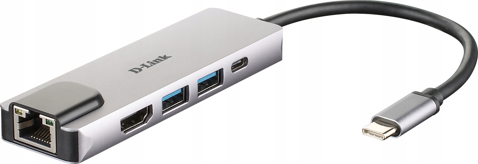 

Hub rozdzielacz 5w1 2xUSB 3.0 +usb-c +hdmi +RJ-45