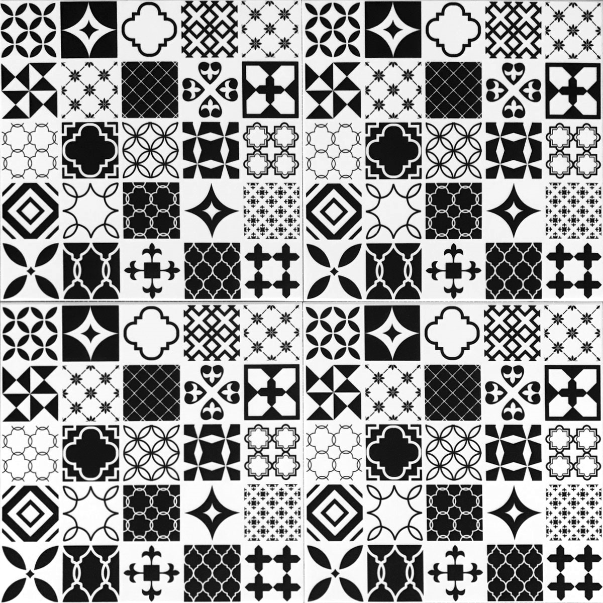 Kasetony sufitowe białe czarne PATCHWORK CZ def Marka Deccart