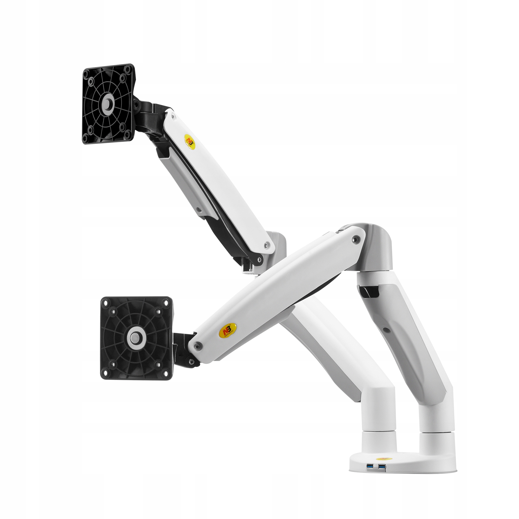 

Regulowany Uchwyt Biurkowy na dwa Monitory 22'-32'