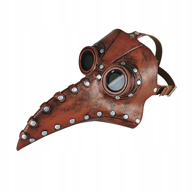 MASKA PLAGI PLAGA DOCTOR ZARAZA LATEKSOWA BRĄZOWA