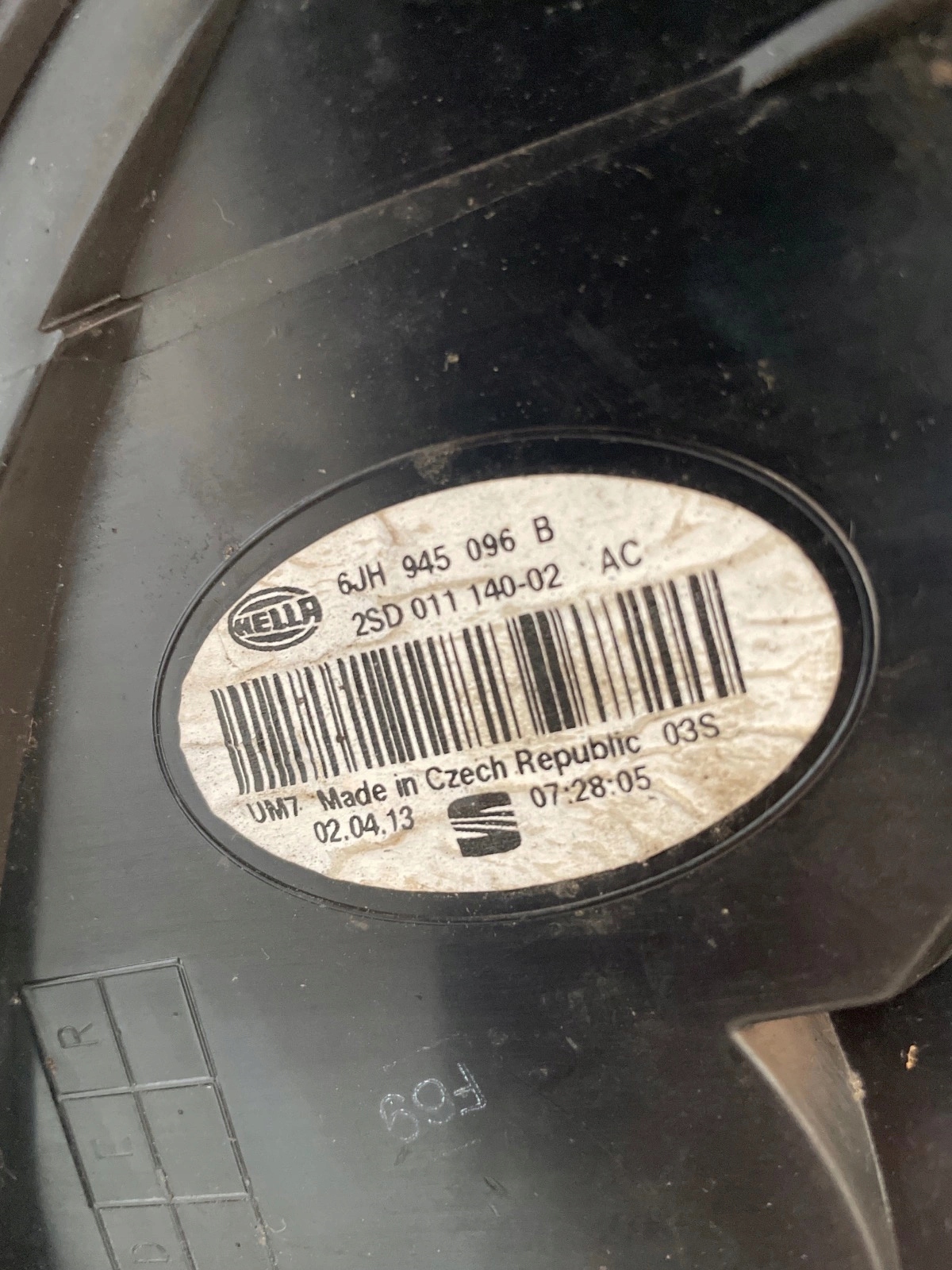 light rear part rear right Seat Toledo IV