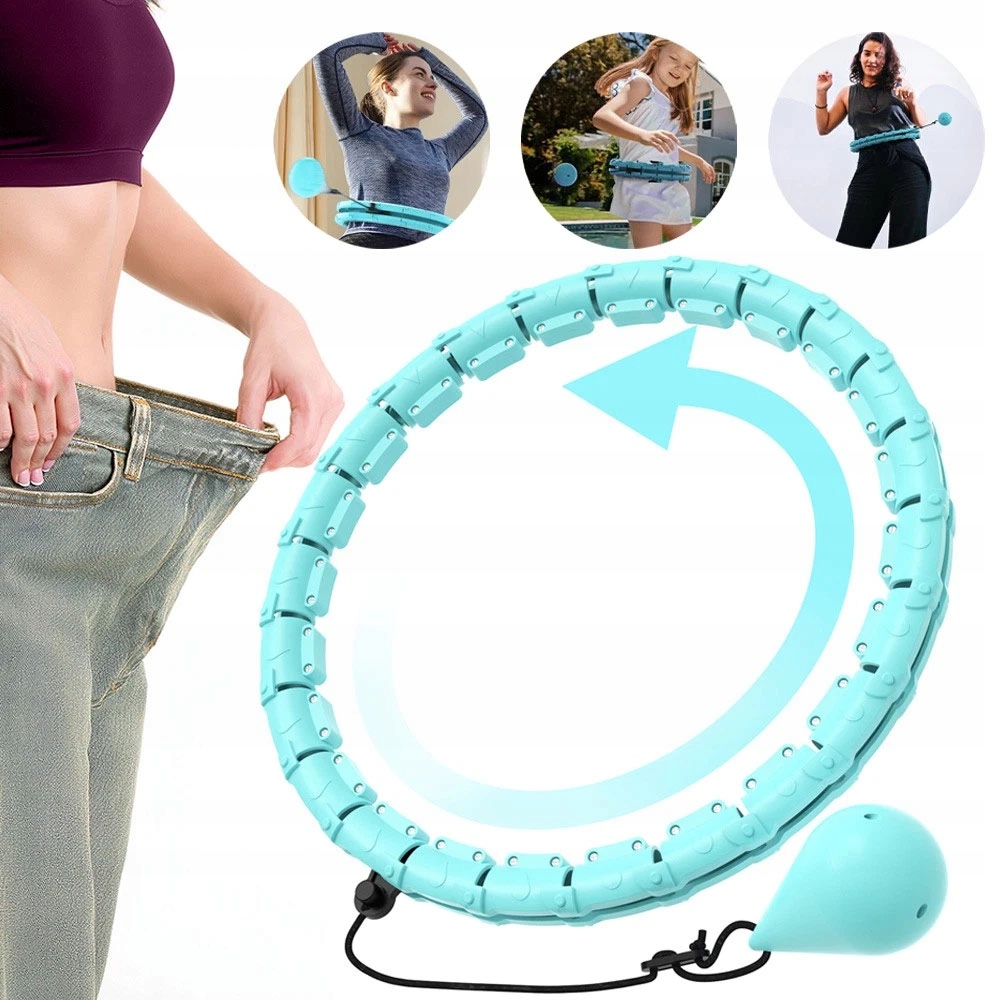 Hula Hop Odchudzające Regulowane Z Obciążeniem Magnetyczny Do Ćwiczeń