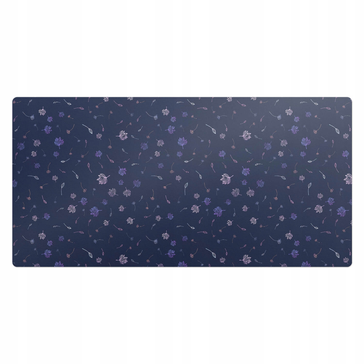 Dekorativní podložka na psací stůl pro práci i studium Noční květinový design 100x50 cm