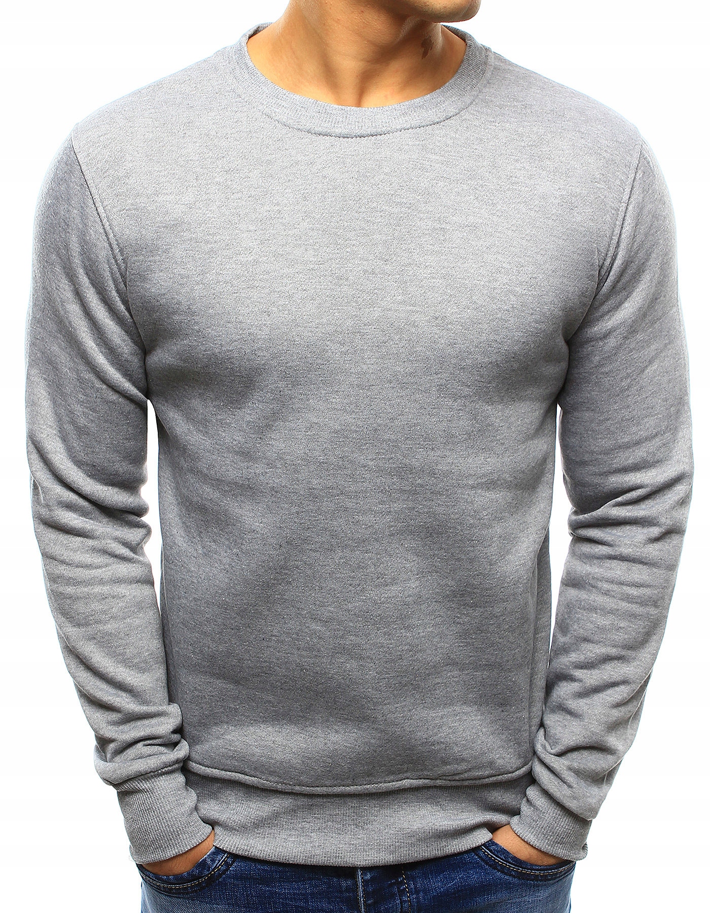 

Bluza Męska Klasyczna Szara bx3354 - XL