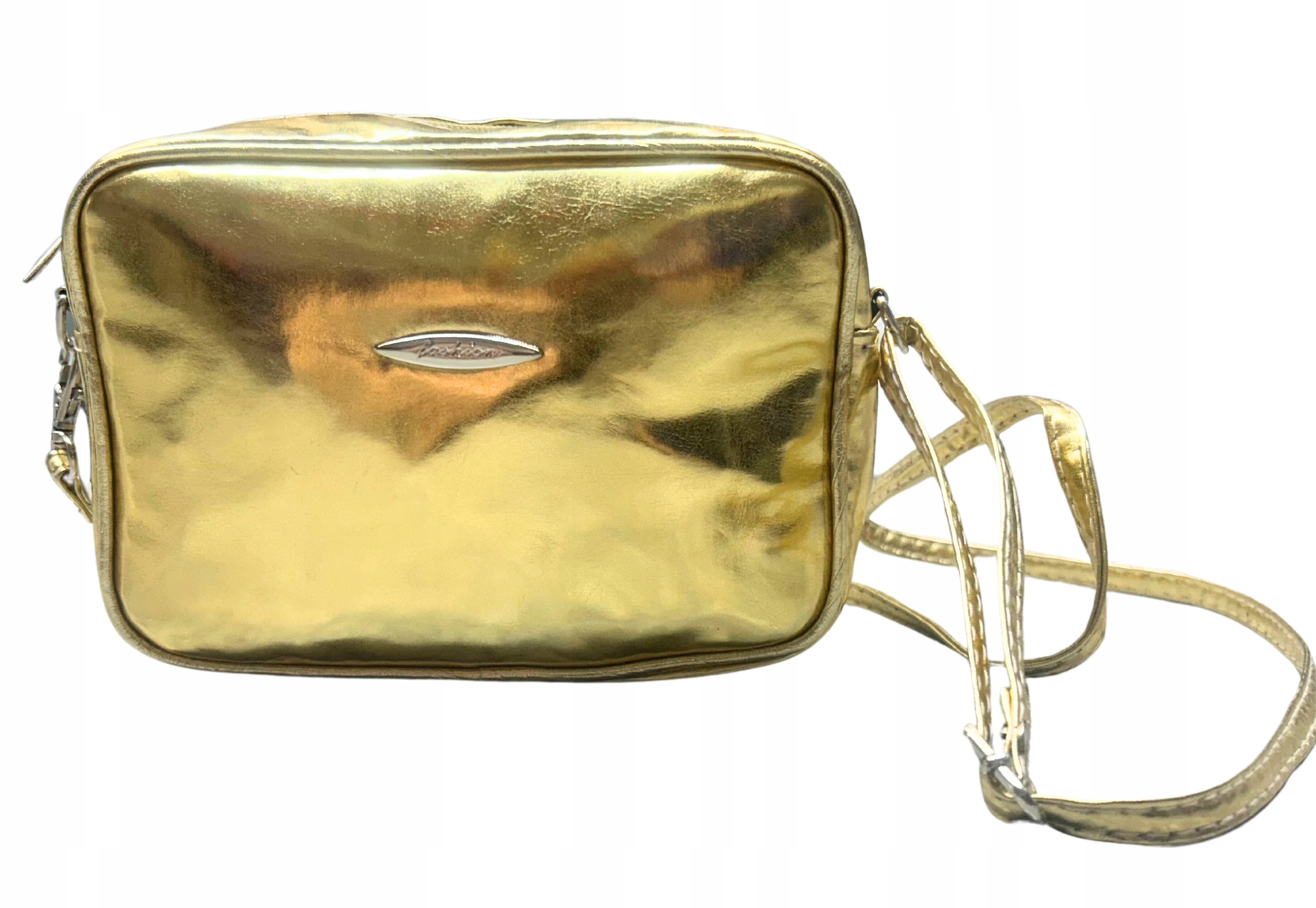 TORBA TOREBKA DAMSKA LISTONOSZKA SASZETKA ZŁOTA Marka bez marki