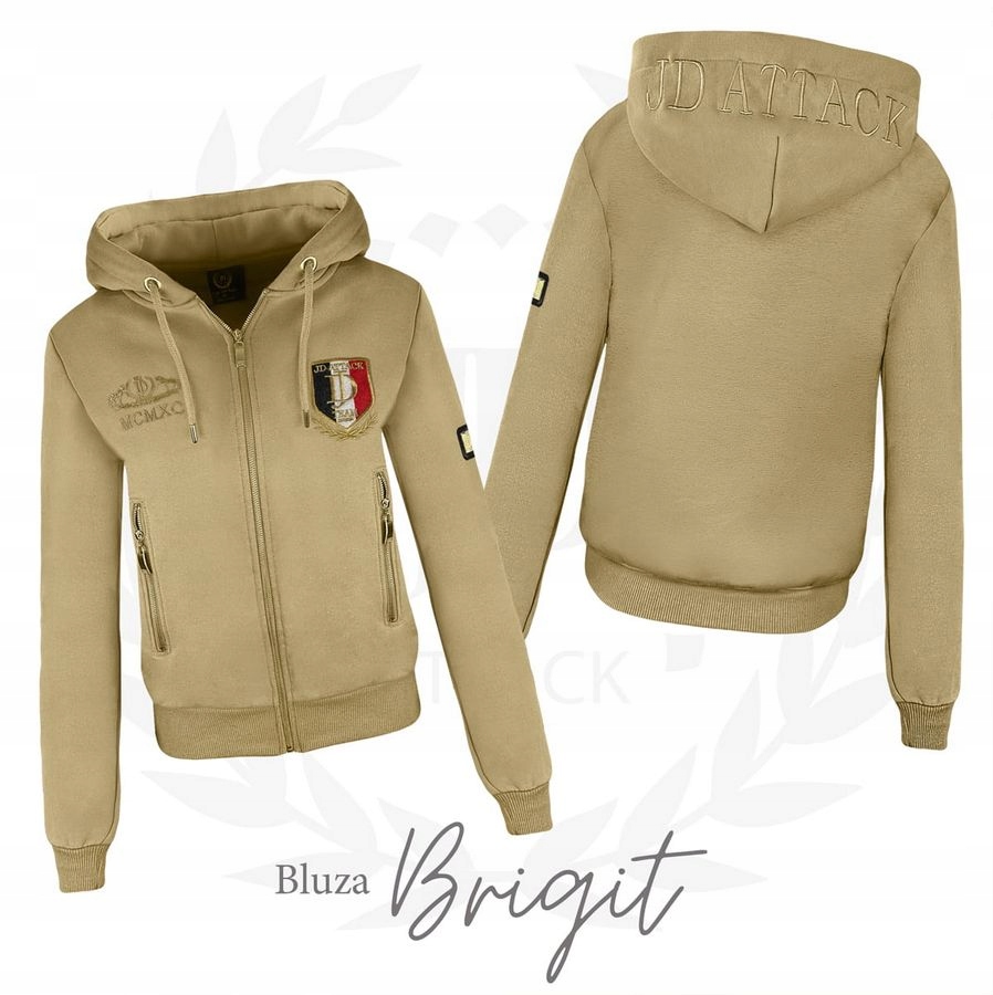 Bluza rozpinana na zamek ciepła Birgit Jd Attack beżowa Xs