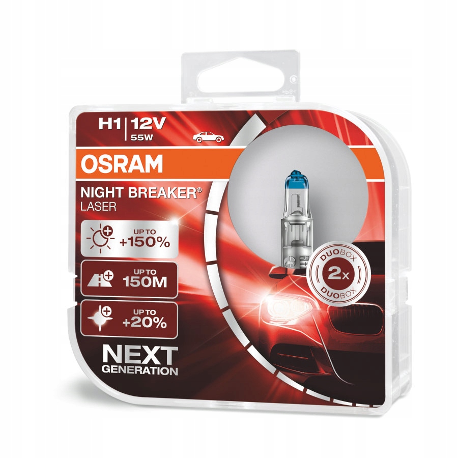 

Powystawowe Osram żąrówka H1 Night Breaker Laser