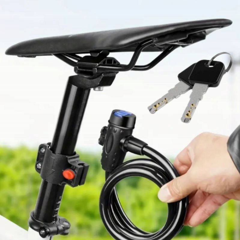 ZAPIĘCIE ROWEROWE LINKA ZABEZPIECZENIE DO ROWERU BLOKADA KOŁA KLUCZ +UCHWYT EAN (GTIN) 6923656871166