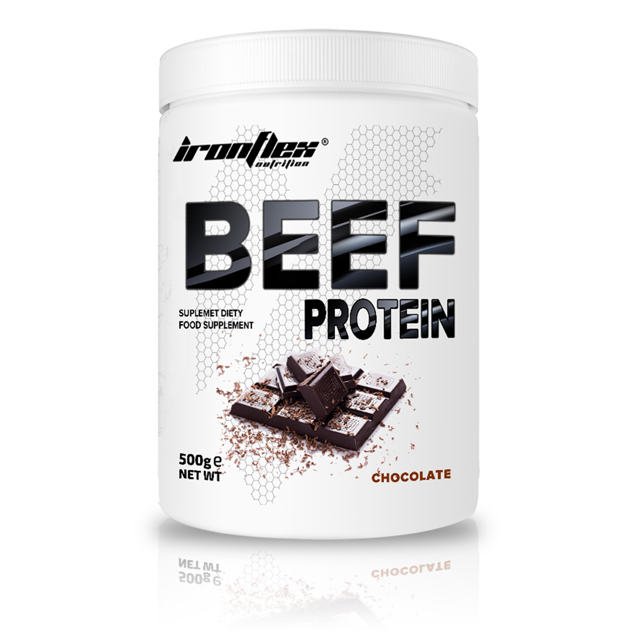 IRONFLEX BEEF PROTEIN 500g BIAŁKO WOŁOWE WPH HYDRO - 5903140697275 ...