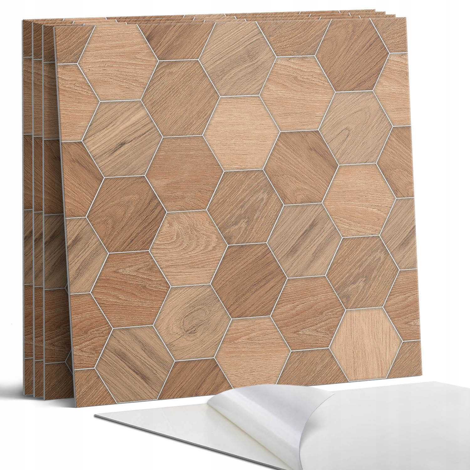 Samolepící Pvc dlaždice Geometrie hexagonálních dlaždic 4 x 50 x 50 cm