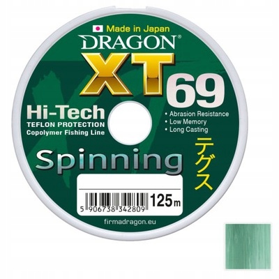 

Żyłka Spinningowa Dragon XT69 0,20mm x 125m
