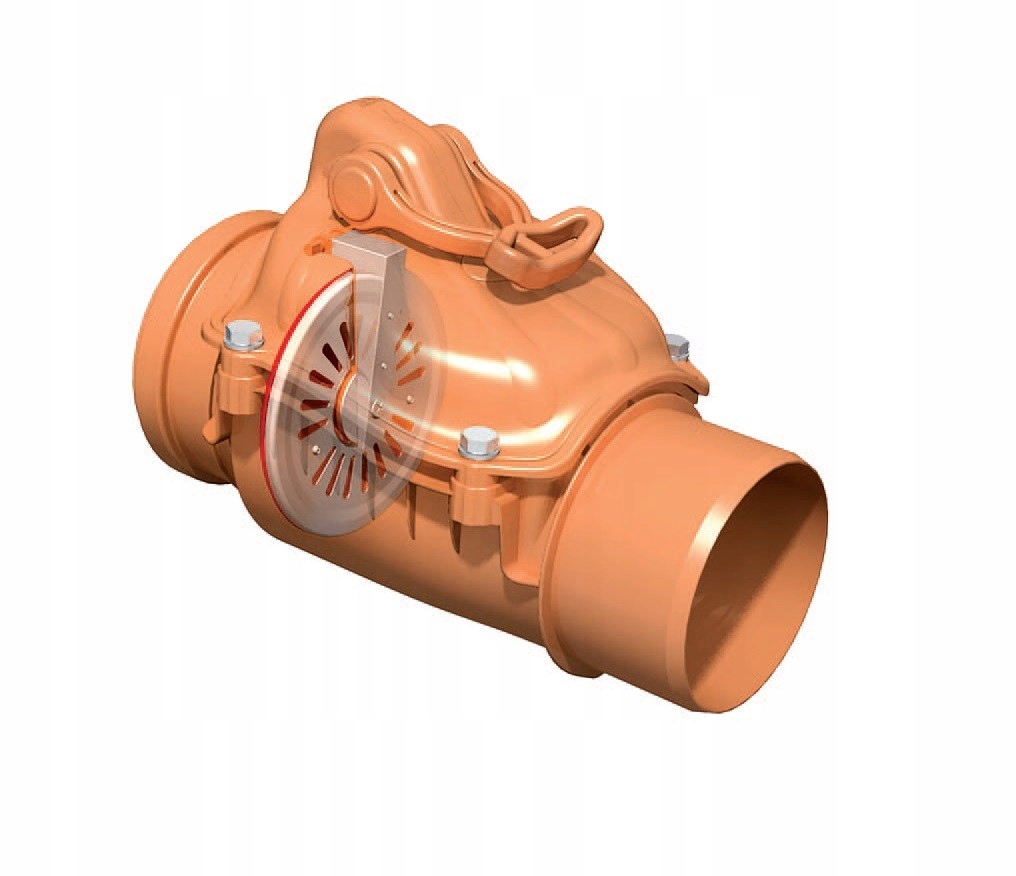 Aqbau zámek bouřkový oranžový průměr 160 mm kanalizační ochrana