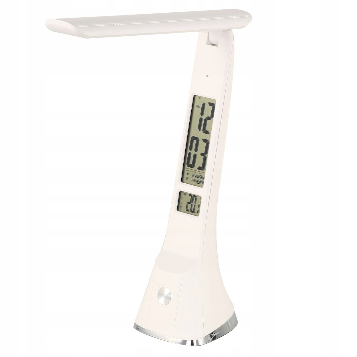 Stolní lampa Cruz bílá 1xLED 4W displej stolní lampa do kanceláře