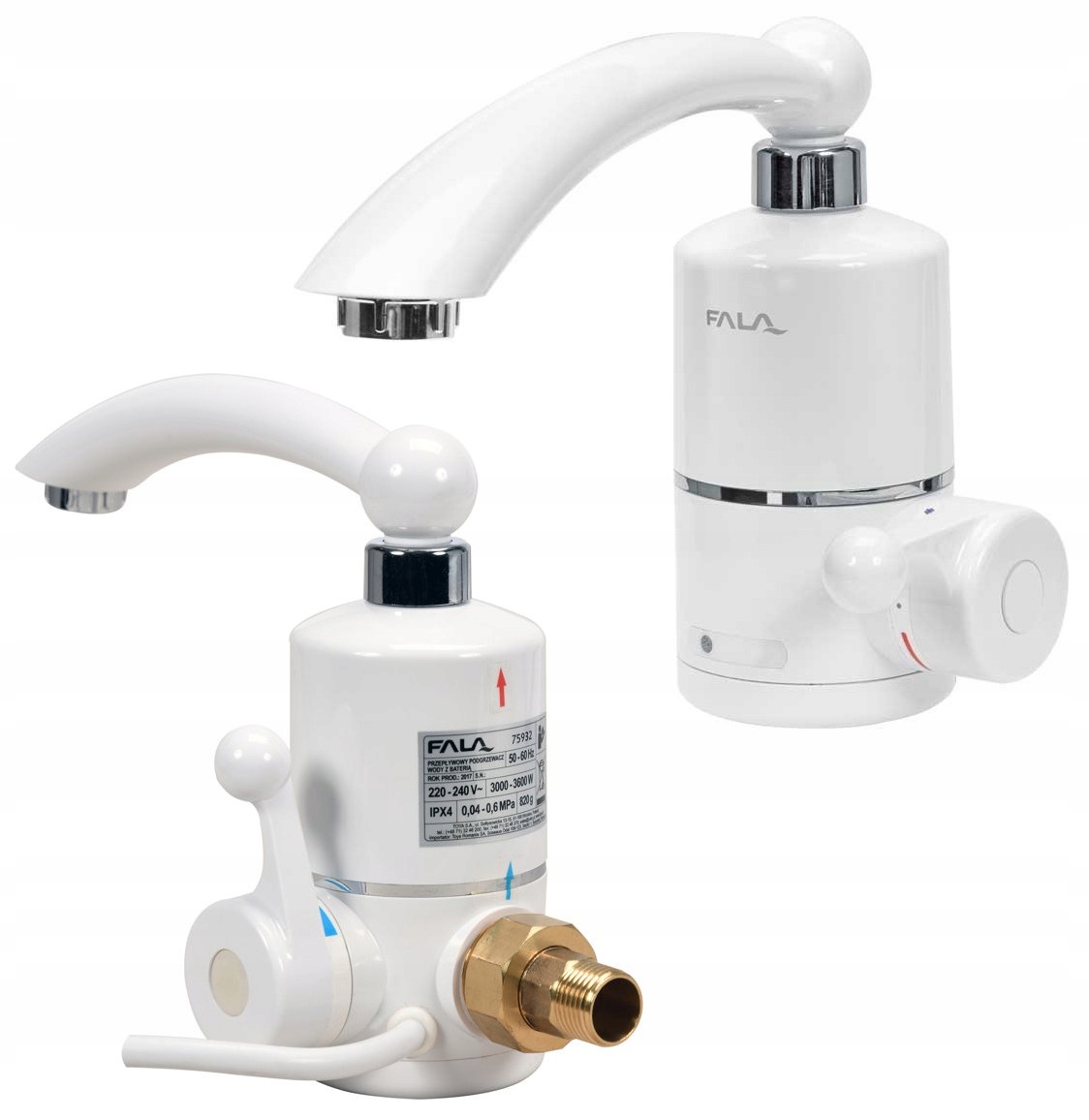 ELEKTRYCZNY PRZEPŁYWOWY PODGRZEWACZ WODY ŚCIENNY