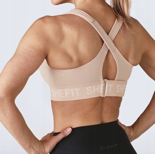 STANIK SPORTOWY SHEFIT BEŻOWY MOCNE PODTRZYMANIE REGULOWANY 2XL Kod producenta 233600818