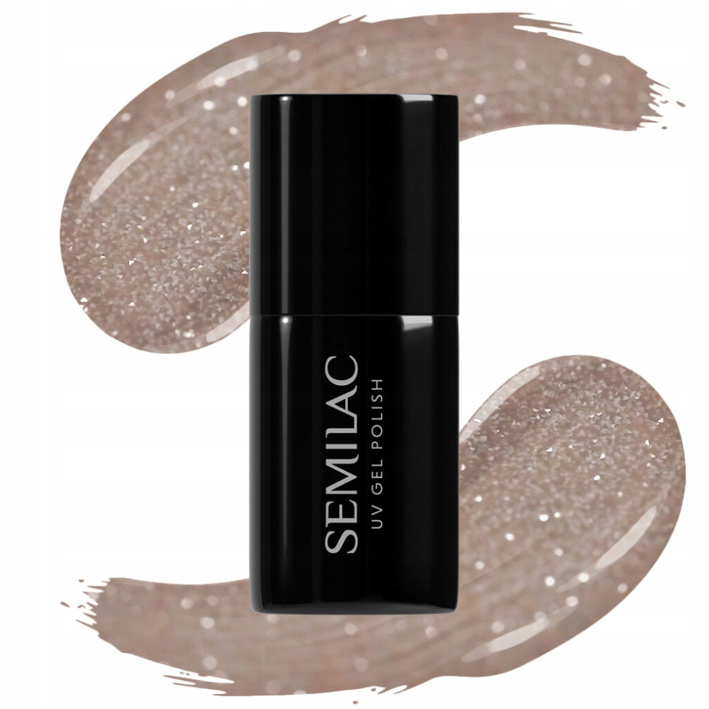 Semilac Lakier Hybrydowy Do Paznokci Balance 657 Szary Beż z Drobinkami 7ml Stan opakowania oryginalne