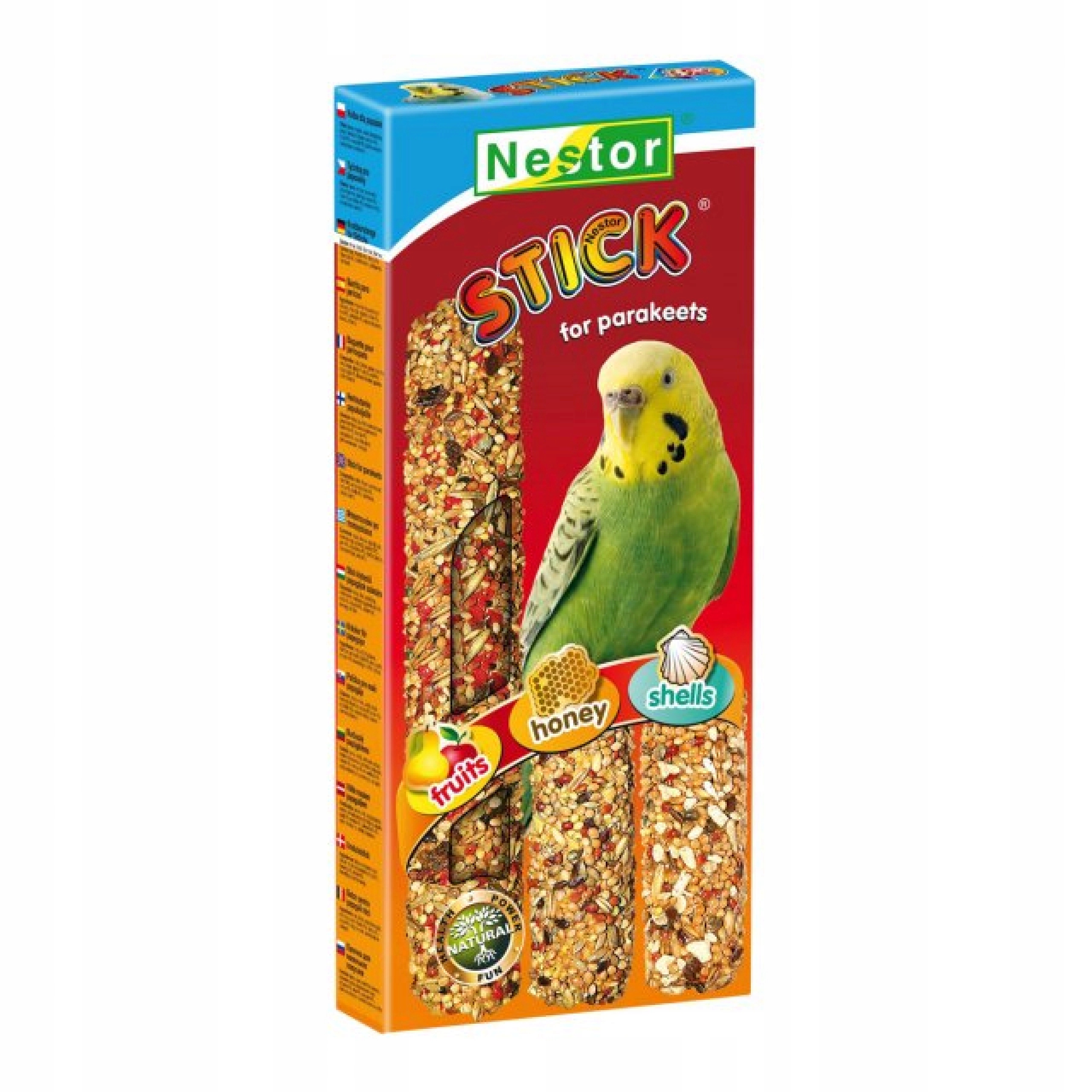 NESTOR 3x KOLBA DLA MAŁYCH PAPUG OWOC-MIÓD-MUSZ 45