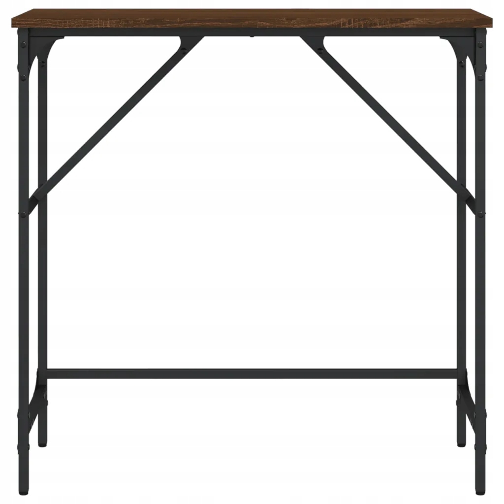 vidaXL Stolik konsolowy, brązowy dąb, 75x32x75 cm Szerokość mebla 75 cm