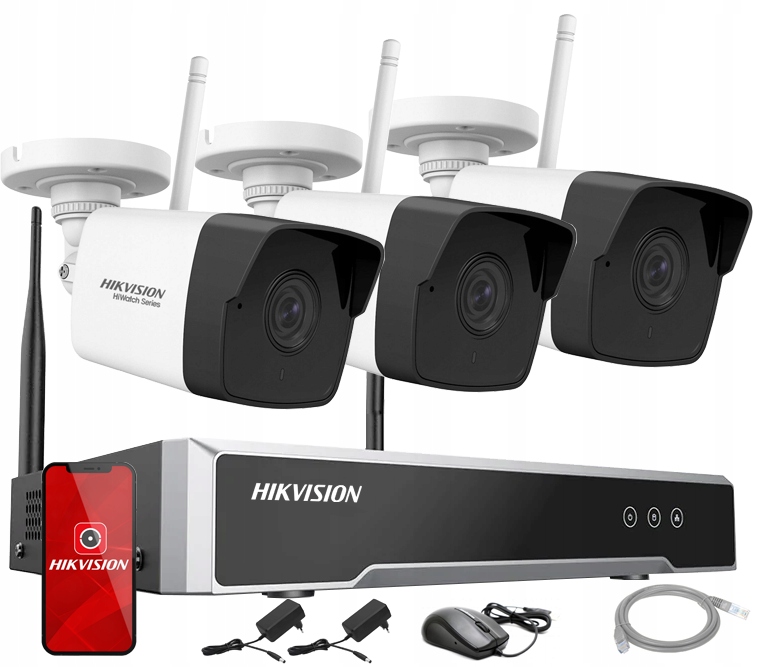 

Zestaw Monitoringu WiFi Hikvision Fhd IR30m Audio