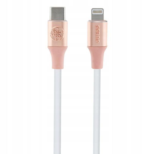 Guess Gucllalrgdp kabel Usb-c -Lightning 1.5m Fast Charging różowy/pink Ebo