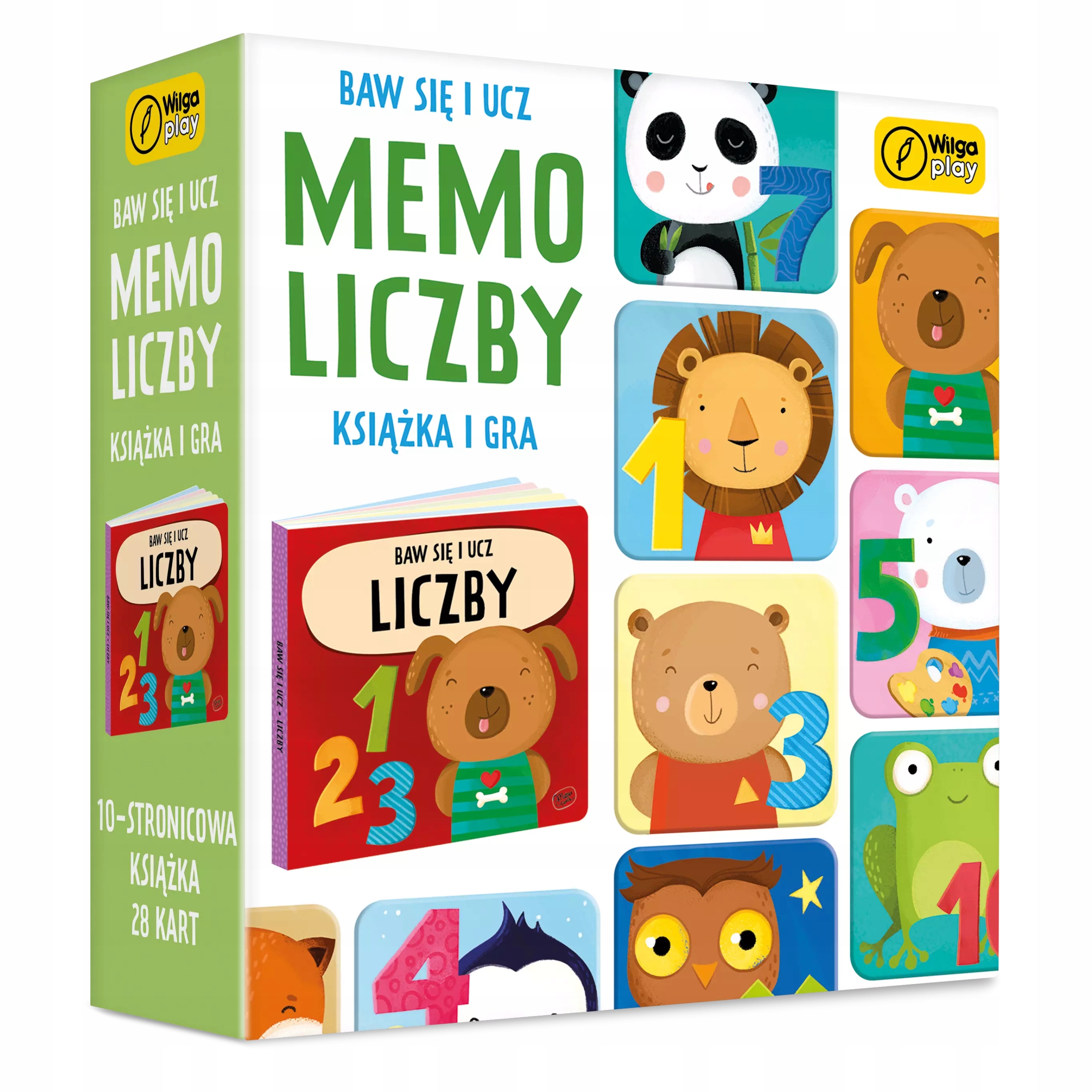 Baw się i ucz. Memo Liczby. Gra i książka. Wilga Gw Foksal
