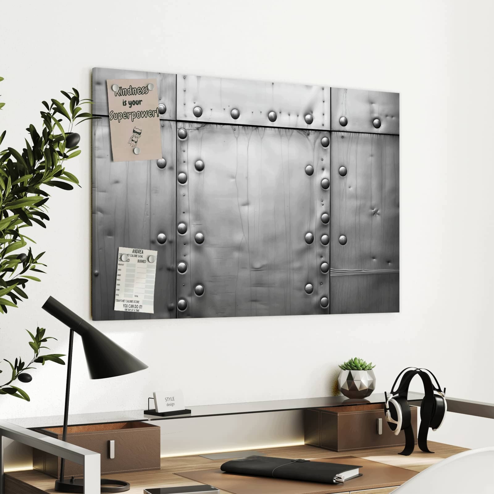 Magnetická tabule Vzhled Desky metalowej 90 × 60 cm