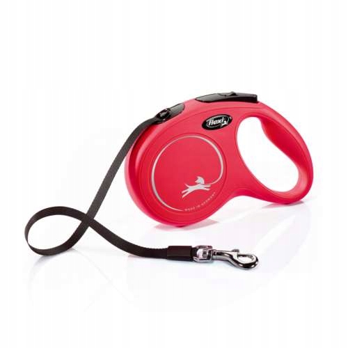 Levně vodítko automatické Flexi M pásky 5m, 25kg červené