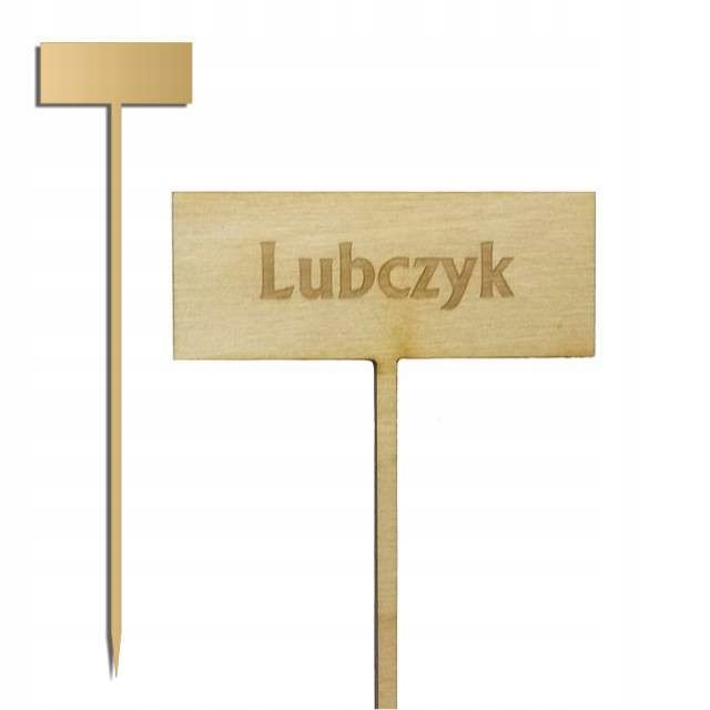 

tabliczka do oznaczania roślin ziół lubczyk decoup