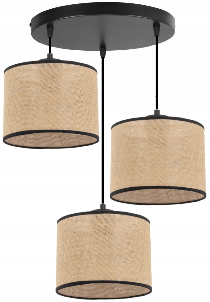 

Lampa Wisząca Sufitowa Abażur Nowoczesna Juta